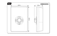 Triton Aspirante Contemporary Electric Shower - Brushed Steel