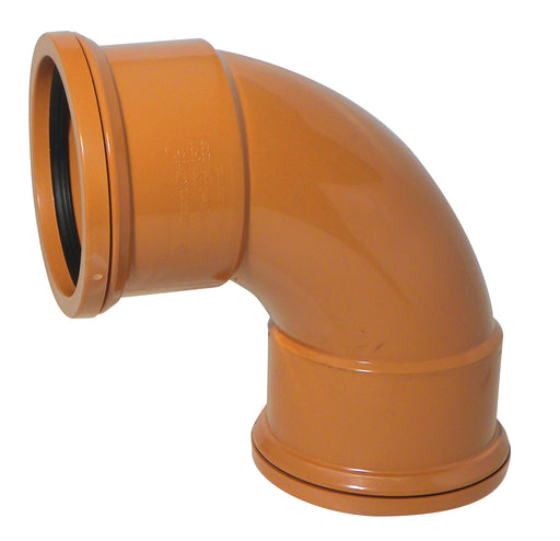 Double Socket Underground Downpipe 110mm 87° Bend