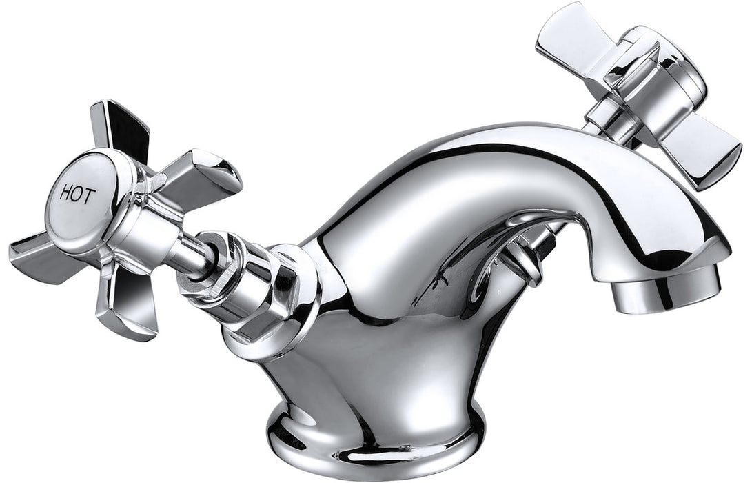 Bardoni Basin Mixer & Waste - Chrome