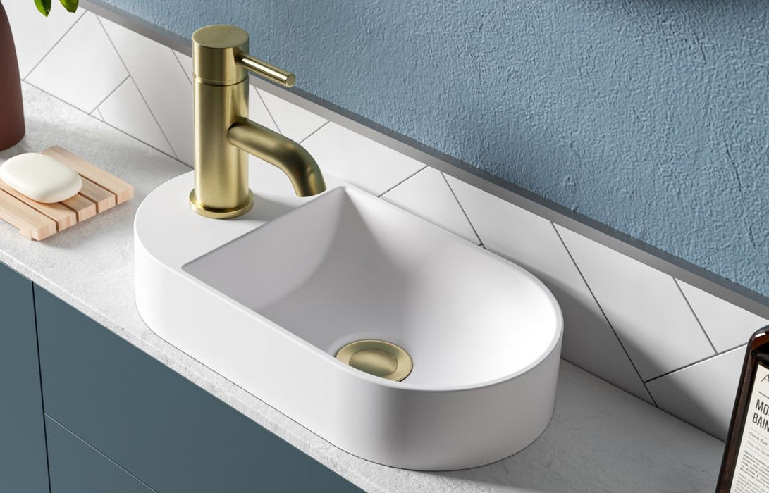 Bellamora 380x200mm Mini Resin Washbowl - White