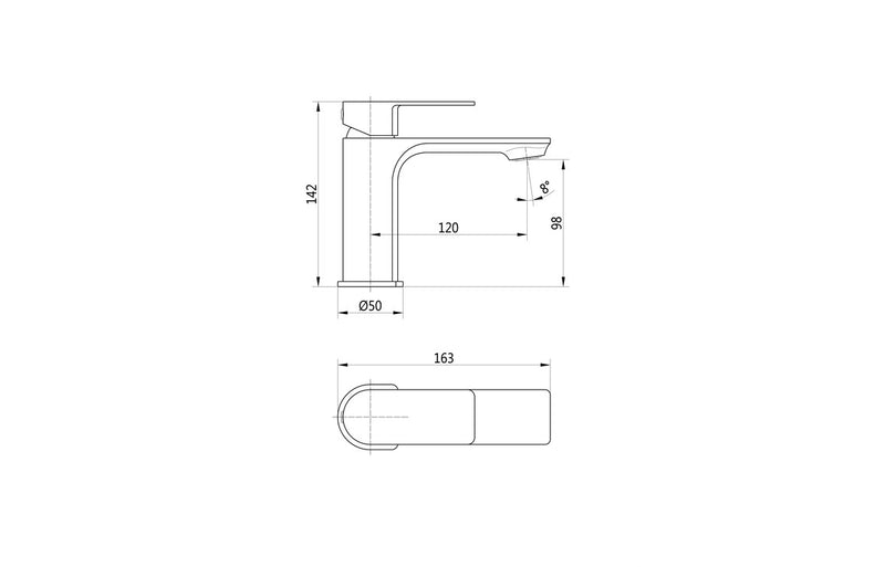 Belvano Basin Mixer & Waste - Chrome