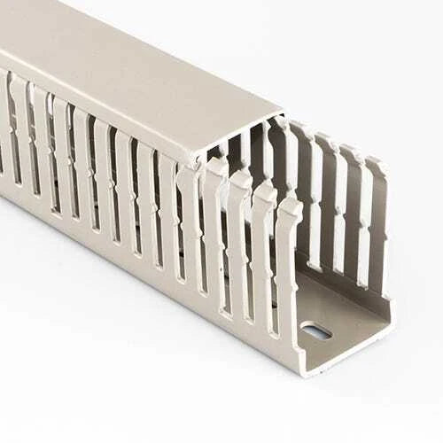 Betaduct H: 75mm x W: 37.5mm PVC Grey Open Slot Cable Trunking