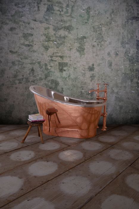 Hurlingham Bijou Compact Copper Bath 1250x730 Freestanding Made To Order Bathtub