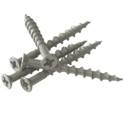 Bison Ash Grey Composite Batten Cladding Colour Screws (100)