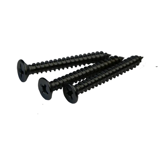 Bison Black Composite Batten Cladding Colour Screws (100)