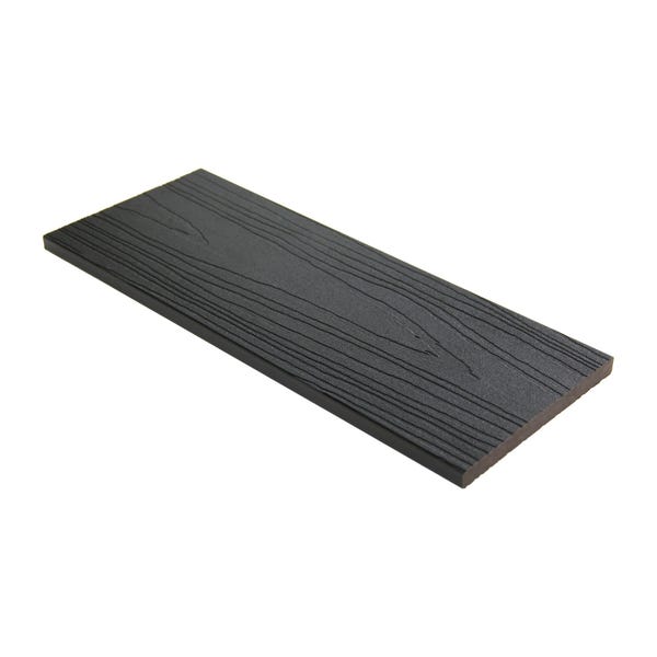 Bison Black Composite Batten Cladding Edge Board (2.5m Length)