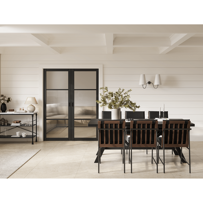 BLACK SUTTON REEDED GLAZED