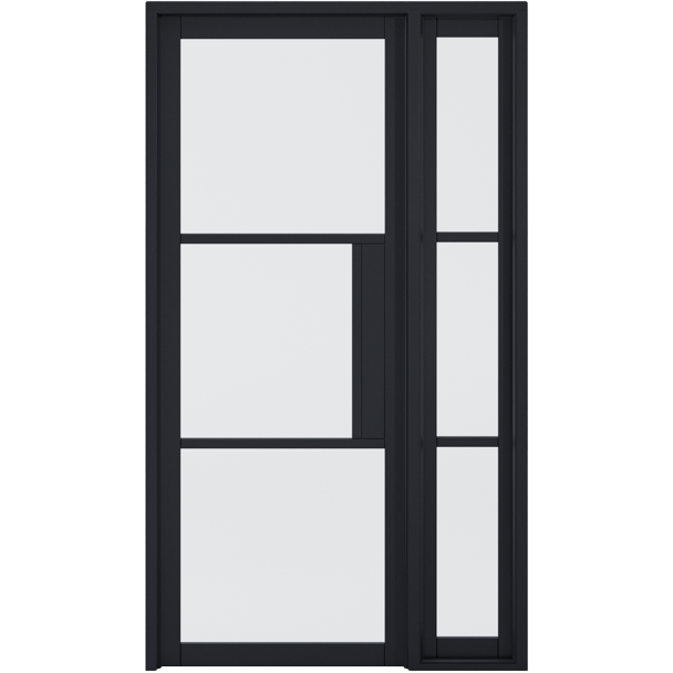 BLACK TRIBECA SIDELIGHT W6 WITHOUT LOCK BLOCK