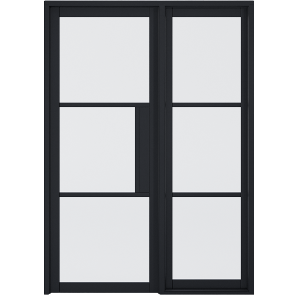 BLACK TRIBECA SIDELIGHT W8 WITHOUT LOCK BLOCK