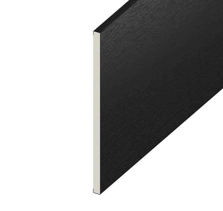 Black Ash Woodgrain Soffit Board (5m Length) 