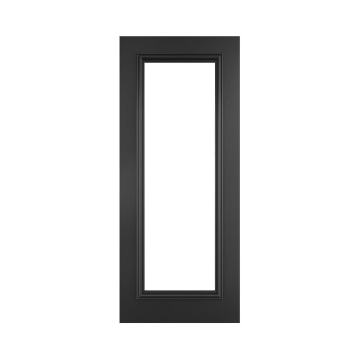 Deanta Blenheim Black Prefinished Bevelled Glaze Door