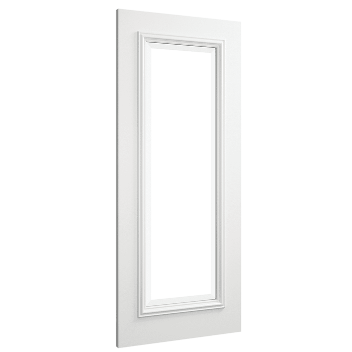 Deanta Blenheim White Primed Bevelled Glaze Door