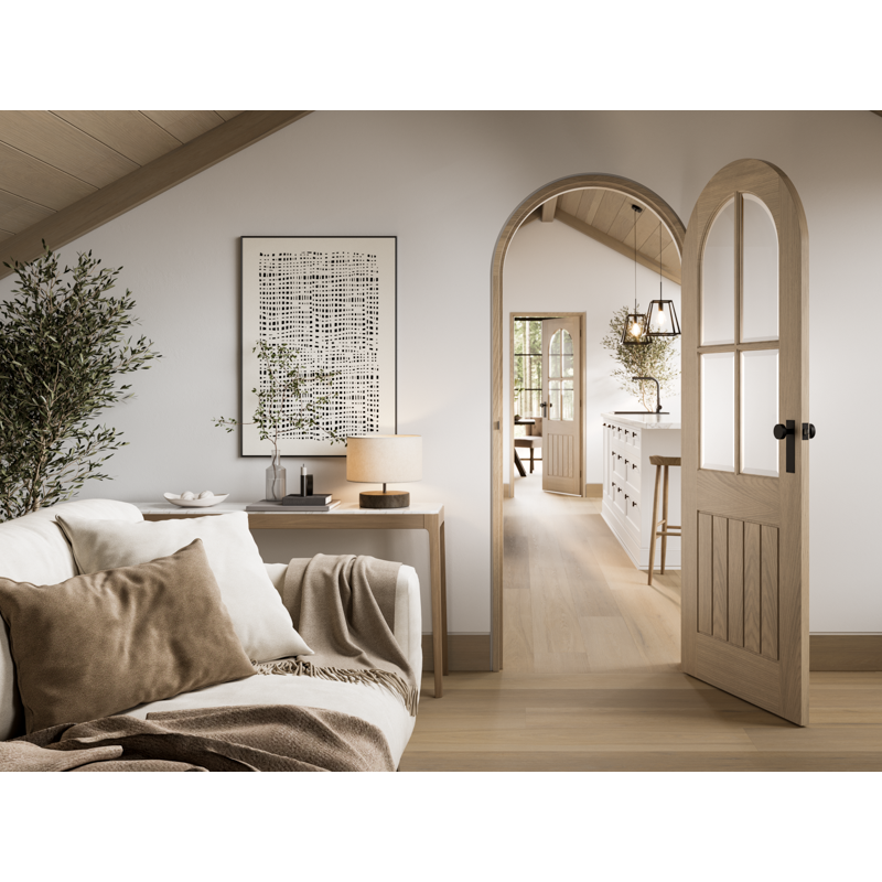 BLONDE OAK CURVED DOOR LINING