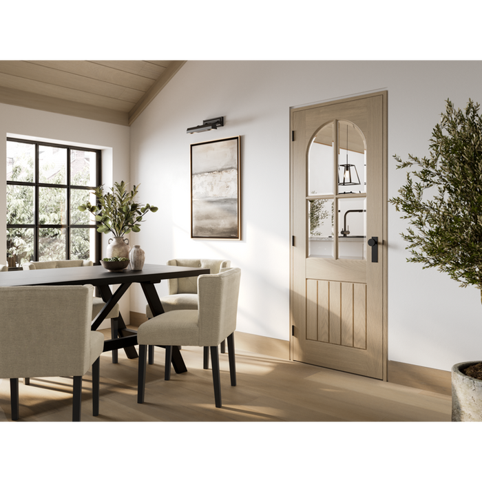 BLONDE OAK MEXICANO ARCHED SQUARE TOP GLAZED