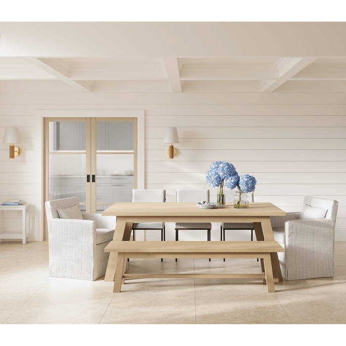 BLONDE OAK SUTTON REEDED GLAZED