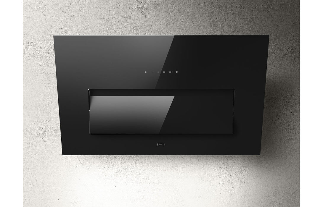 Elica Bloom 85cm Chimney Hood - Black Glass,Grey Glass