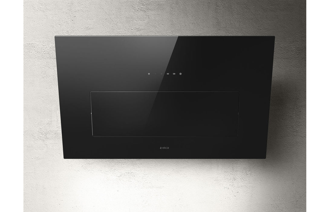 Elica Bloom 85cm Chimney Hood - Black Glass,Grey Glass