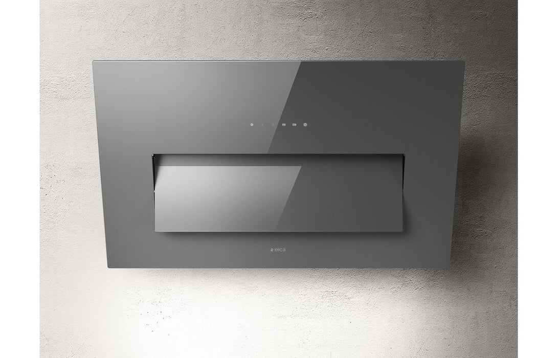 Elica Bloom 85cm Chimney Hood - Black Glass,Grey Glass