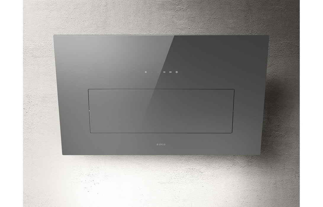 Elica Bloom 85cm Chimney Hood - Black Glass,Grey Glass
