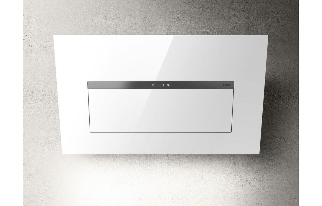 Elica Bloom-S 85cm Chimney Hood - Dekton,White Glass