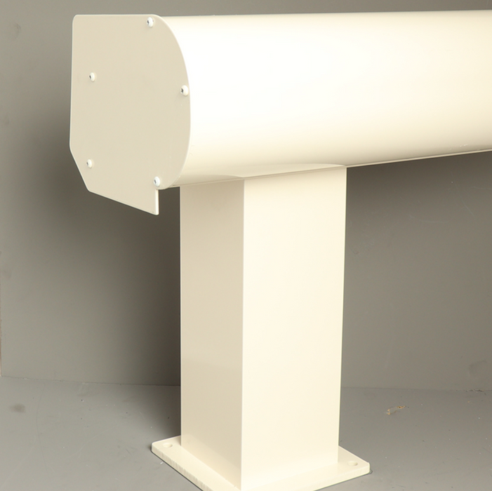 Bosco Veranda - Cream - Round Gutter - Square with Base Plate