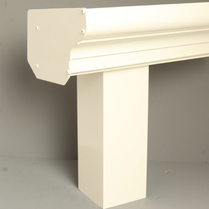 Bosco Veranda - Cream - Classic Gutter - Square without Base Plate