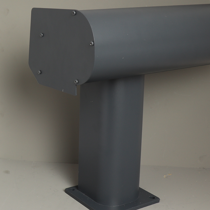 Bosco Veranda - Graphite Grey - Round Gutter - Rounded with Base Plate