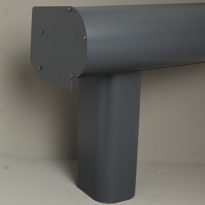 Bosco Veranda - Graphite Grey - Round Gutter - Rounded without Base Plate