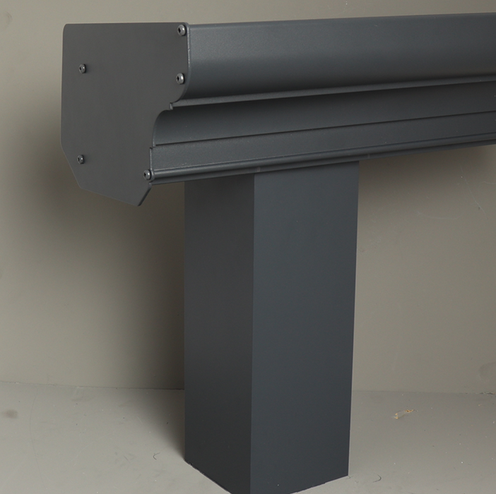 Bosco Veranda - Graphite Grey - Classic Gutter - Square without Base Plate