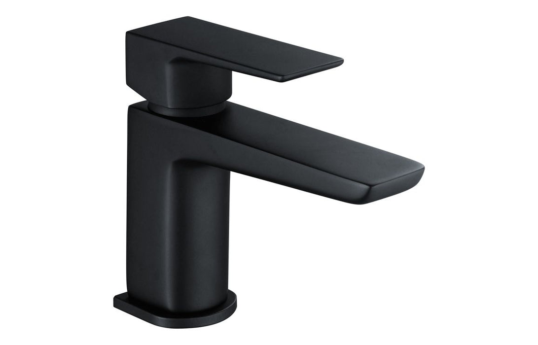 Briano Cloakroom Basin Mixer & Waste - Matt Black