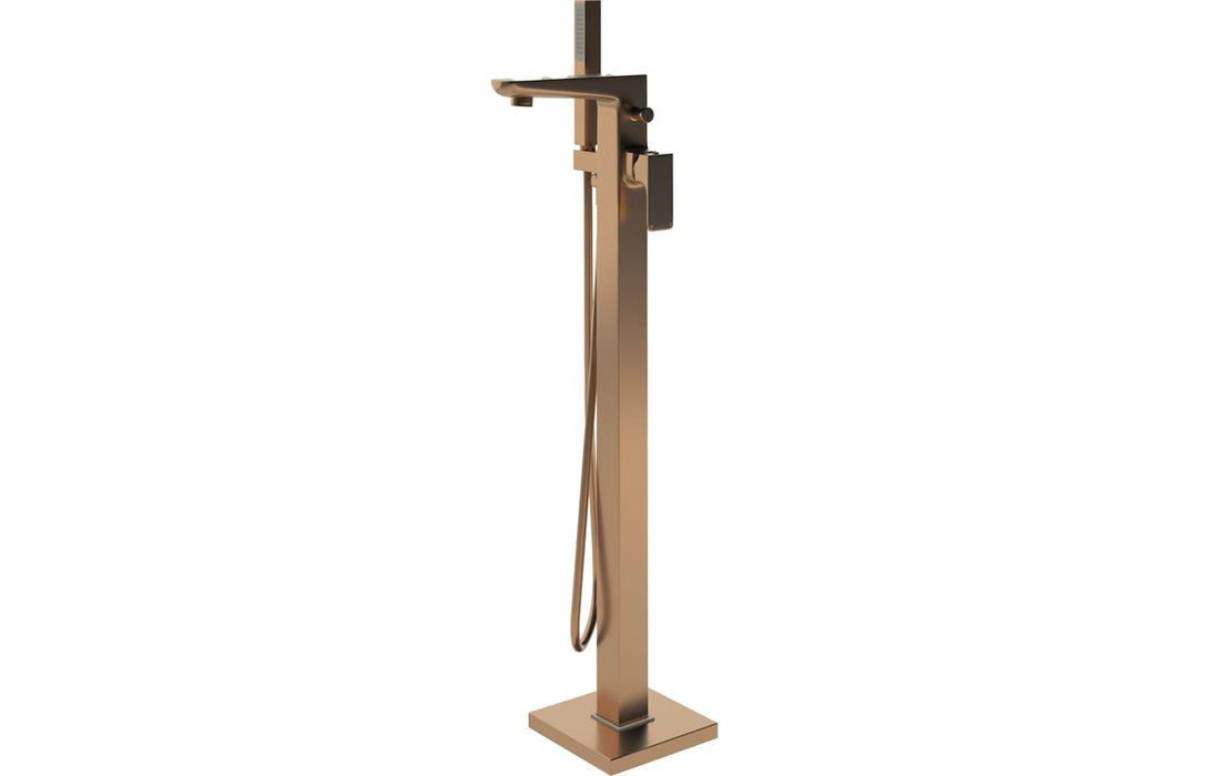 Briano Floor Standing Bath/Shower Mixer - Brushed Bronze