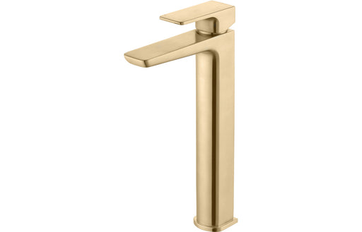 Briano Tall Basin Mixer - Brushed Brass