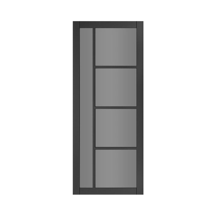 Deanta Brixton Black Prefinished Tinted Glaze Door