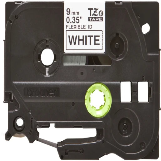 Brother Pro Tape Tze-Fx221 Flexible Id Tape Black On White 9Mm