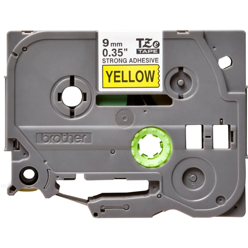 Brother Tze-Fx651 Black On Yellow Flexible Id Labelling Tape 9mm Wide