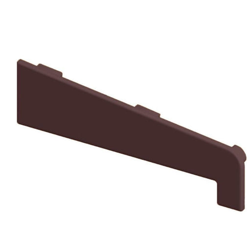 Brown Smooth uPVC Window Cill End Caps (Pack of 2) 180mm 