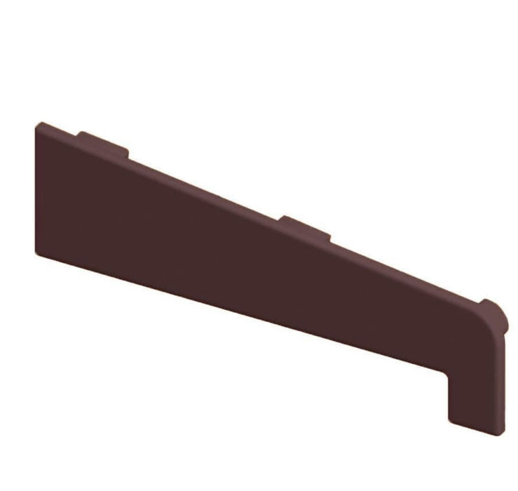 Brown Smooth uPVC Window Cill End Caps (Pack of 2) 180mm 