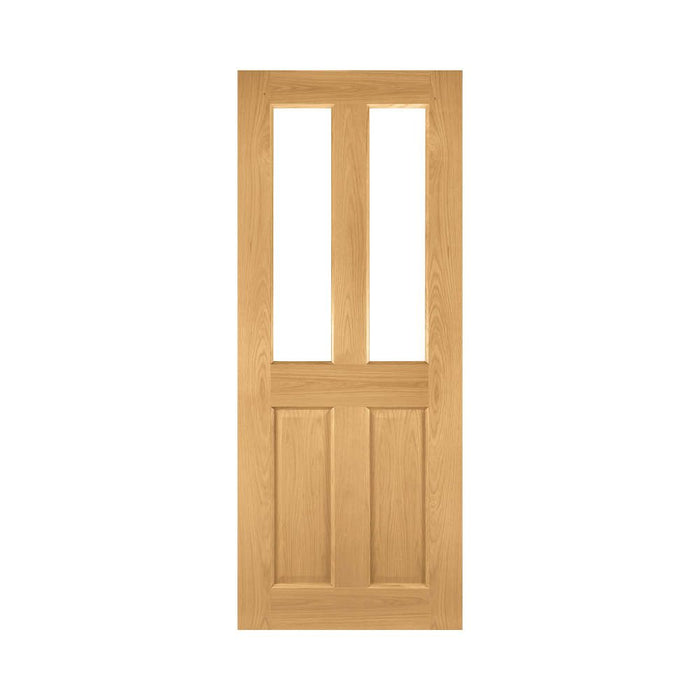 Deanta Bury Prefinished Oak Glazed FD30 Door