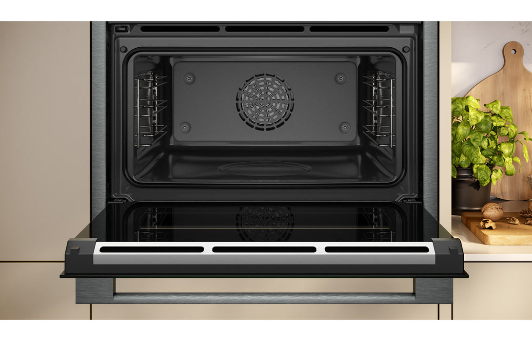 Neff N90 C24FS31G0B Compact Oven w/Steam - Black w/Graphite Trim