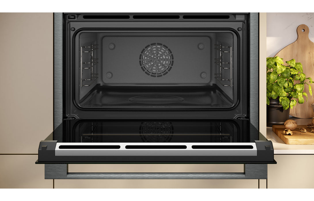 Neff N90 C24FT53G0B Compact Oven w/Steam - Black w/Graphite Trim