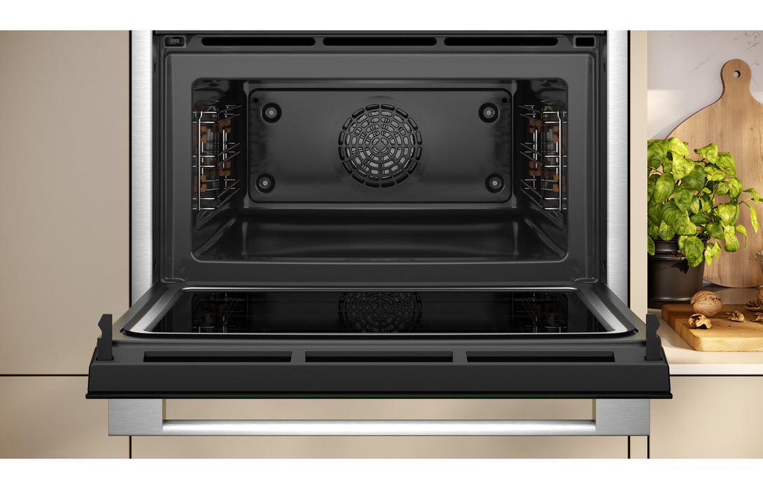 Neff N70 C24MR21N0B Compact Electric Oven & Microwave - Black w/Steel Trim
