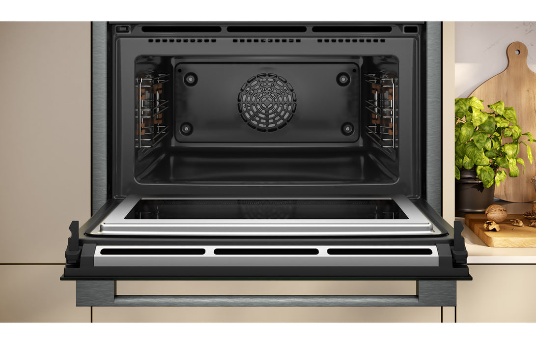 Neff N90 C24MT73G0B Compact Pyrolytic Oven & Microwave - Black w/Graphite Trim