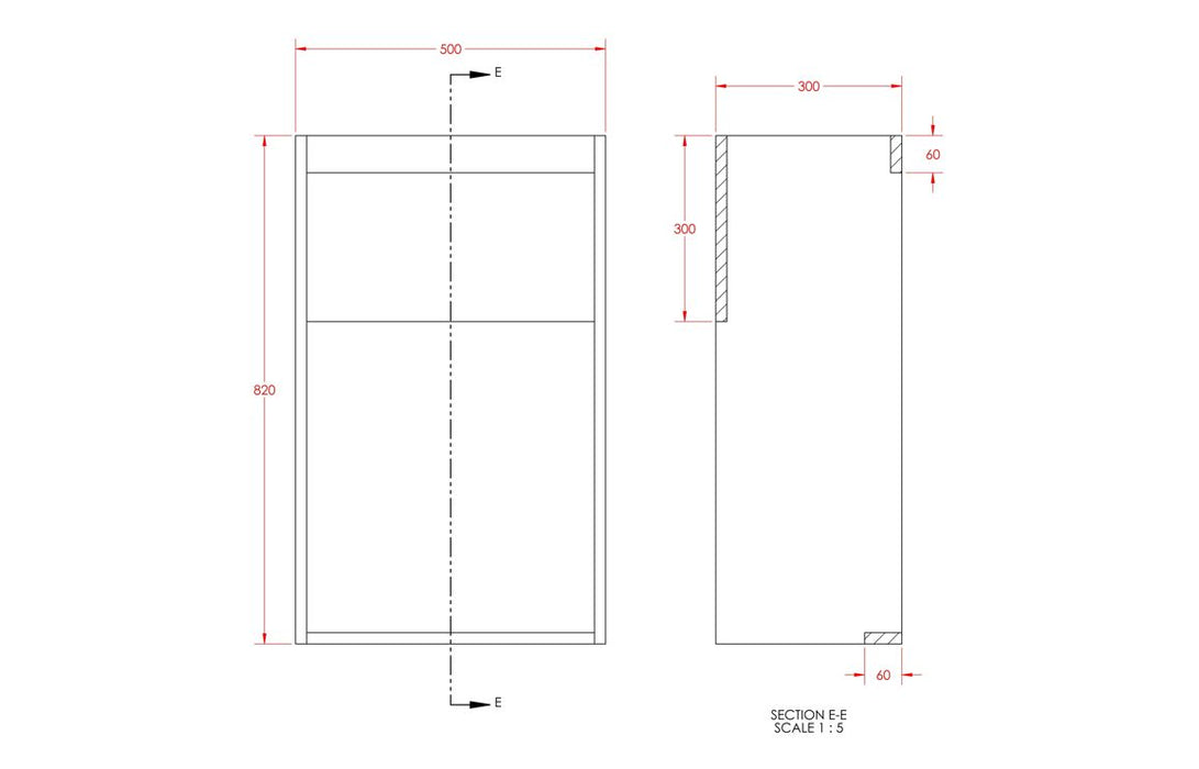 Siena 500mm Standard WC Unit - White Gloss