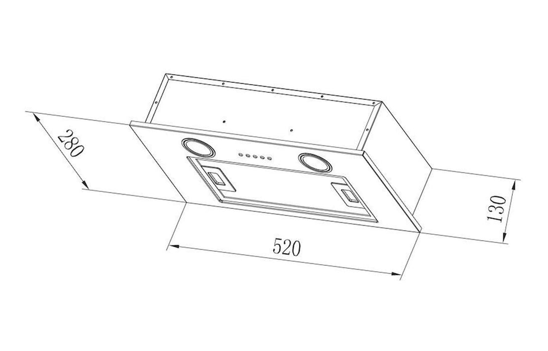 Candy CBG52SX 52cm Canopy Hood - St/Steel