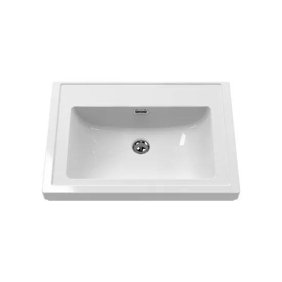 800mm Wall Hung Single Drawer Unit & Basin Set 0 Tap Hole (Drawer Unit, Basin or Set)