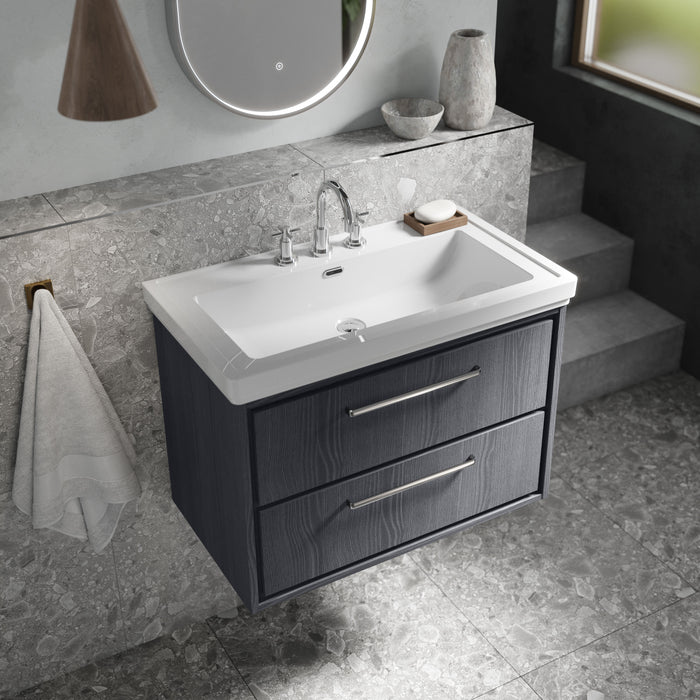 3 Tap Hole 800mm Traditional Fireclay Basin