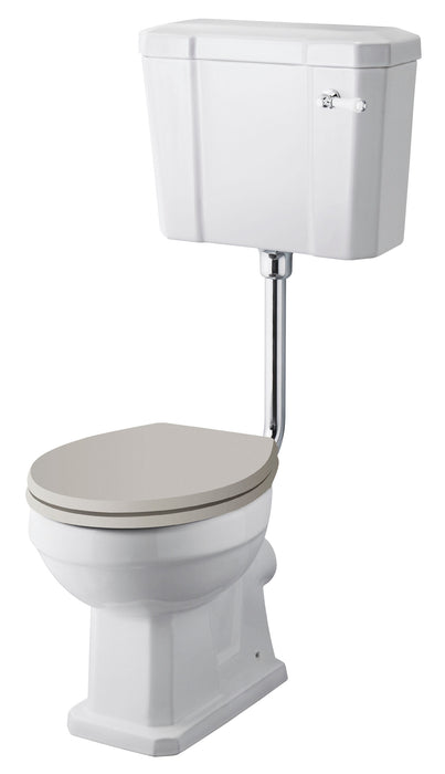 Old London Richmond Comfort Height Low Level Toilet With Cistern & Flush Pipe