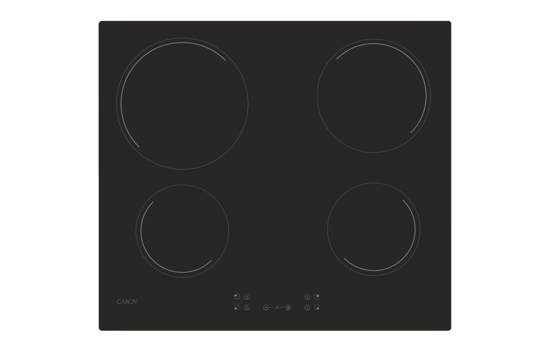 Candy CH64CCB 60cm Ceramic Hob - Black Glass