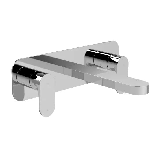 BC Designs Chelmsford  3 Tap Hole Wall Mounted Basin Mixer With Plate