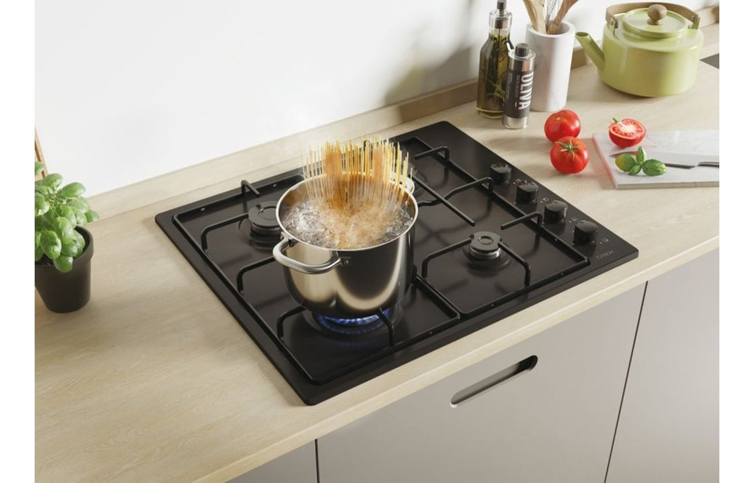 Candy CHW6LBB 60cm Gas Hob - Black